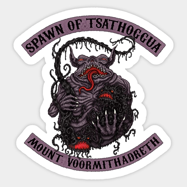 Spawn of Tsathoggua - Azhmodai 2021 Sticker by azhmodai